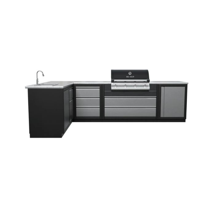 Кухни Modulyen Hi-Kit: Гриль Кухня P-N, 2.7м Blum
