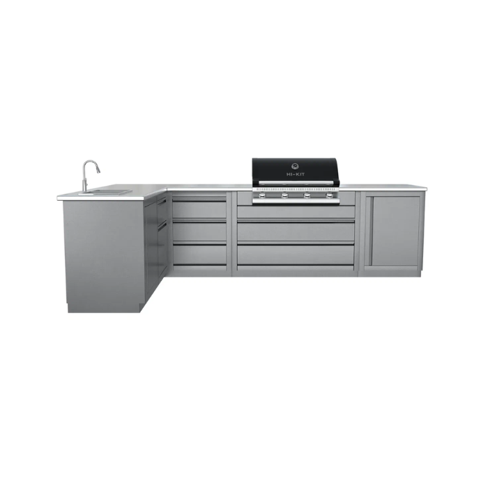 Кухни Modulyen Hi-Kit: Гриль Кухня N-N, 2.7м Blum