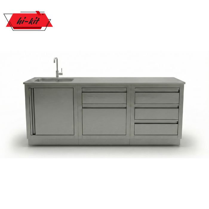 Кухни Modulyen Hi-Kit: Уличная Кухня N-N, 1.8м Blum